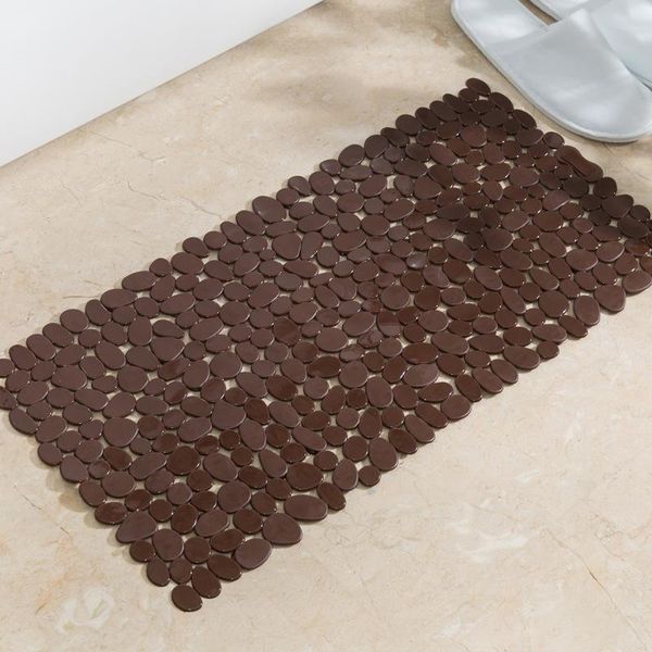 

bath mats medium size square toilet bathroom massage mat solid color pvc anti-slip cobblestone shape