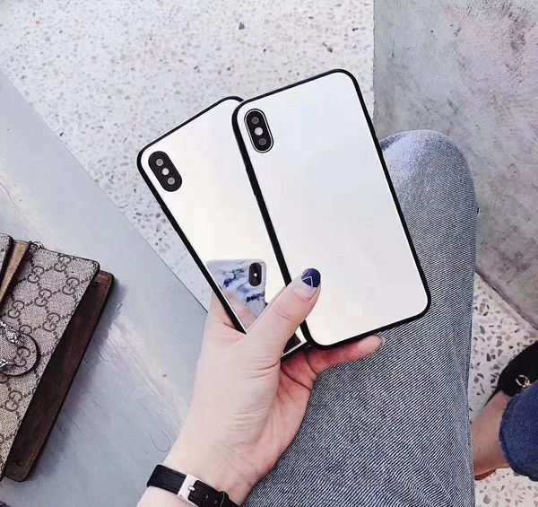 

totu phone case for iphone x mobile shell personality ip8/7plus mirror glass 6s anti radiation custom phone case wholesaler