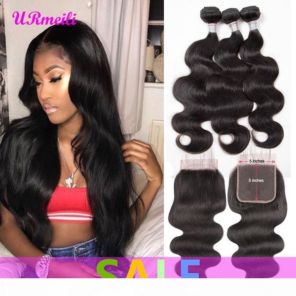 

5x5 lace closure with bundles peruvian body wave virgin human hair 3 bundles with closure dhgate nice 100% remy hair weave extensions, Black;brown