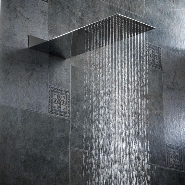 

bathroom shower heads becola nozzle pressure into the wall concealed head ultra thin stainless steel head1