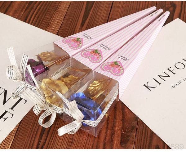 

24k gold plated dipped rose flower forever love valentine's day gift decoration artificial wedding decor foil flowers owf459