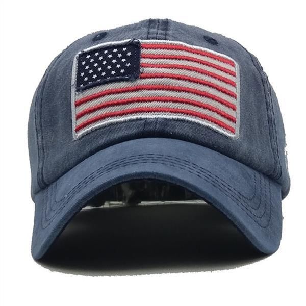 

2020 vintage cap casual cotton duck tongue cap 3d embroidered baseball cap national flag freight aa17, Blue;gray