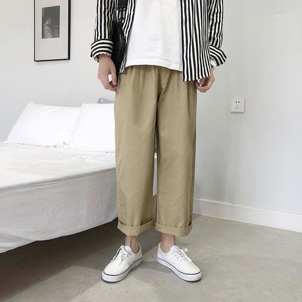 

2020 new men's loose large size fashion men's casual pants jeans1, Black