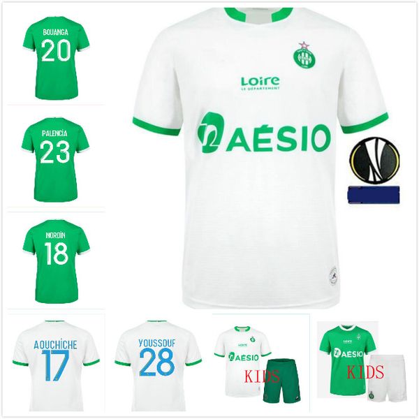 

2020 2021 maillot de foot as saints-etienne soccer jersey man kids kit youssouf 20 21 st etienne khazri boudebouz aholou asse football shirt, Black;yellow