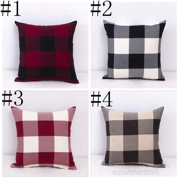 

aaa-plaid case plain solid pillow fashion office sofa cushion cover throw pillowcase bedding pillowslip home textiles decor dhc117