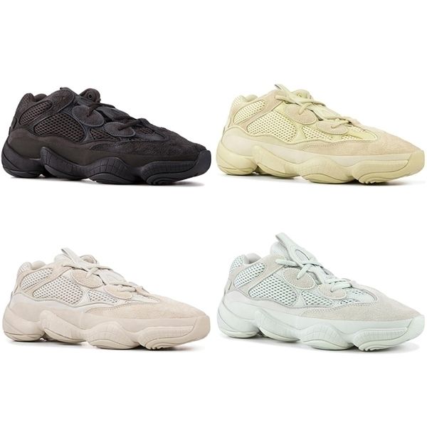 

mens 500s running shoes for men women kanye west soft vision super moon yellow blush utility black sports sneakers trainers runners 36-45