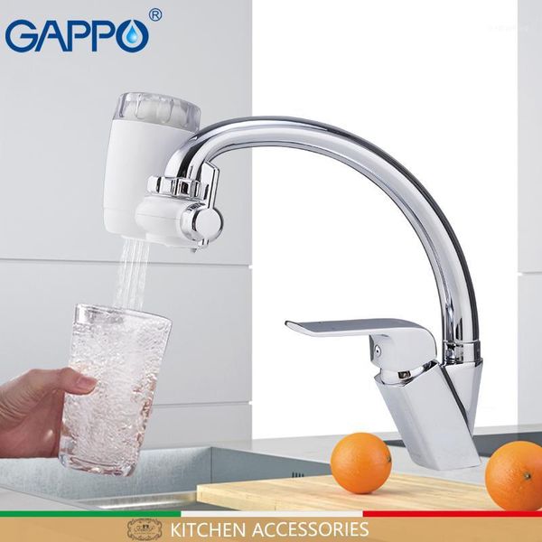 Rubinetti della cucina GAPPO Depuratore d'acqua Lavabile Filtro ceramico Nucleo Mini filtro per rubinetti Sistema di filtraggio1