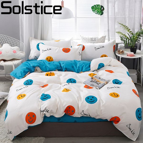 Solstício Home Têxtil Dinossauro Dinossauro Desenhos Animados Azul Duveta Capa de Duveta Azul Fillowcase Folha de Cama Criança Criança Adolescente Adolescente Menino Bedding Roupa Set Y200111