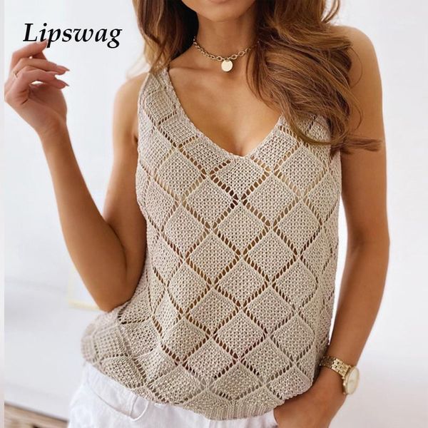 

casual multi-color striped knitting shirt women 2021 v neck blouse shirts feminina summer sleeveless blusa tanks xxl1, White