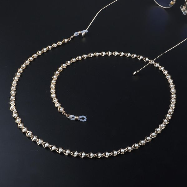 

2020 fashion women white pearl charm chains reading glasses spectacles sunglasses eyewear eyeglass chain neck cord strap rope h bbyybq
