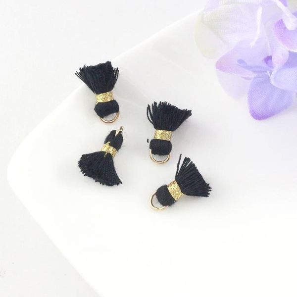 

50pc lot mini cotton fatty tassels diy boho jewelry making supplies bracelet necklace finding fringe trim pendants small tassels h jllzok