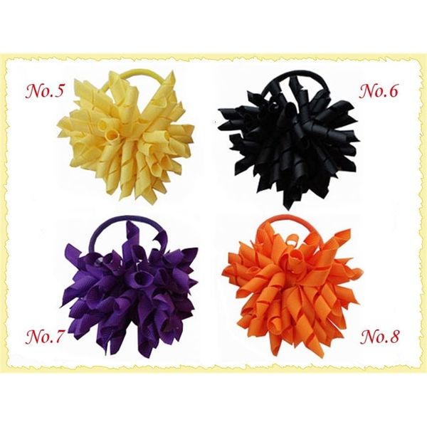 

45pcs 3 fashion holder korker elastic mix color girl hair ponys brackets