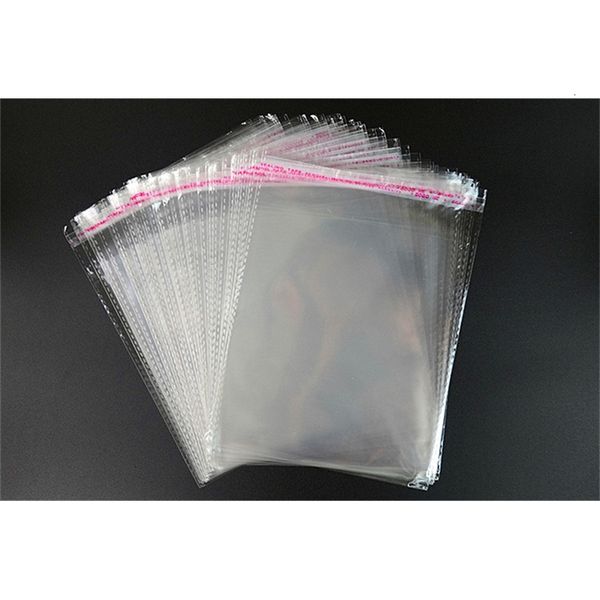 

opp/poly 500pcs clear 10*13cm jewelry self adhesive transparent packing plastic gift packaging resealable opp bag