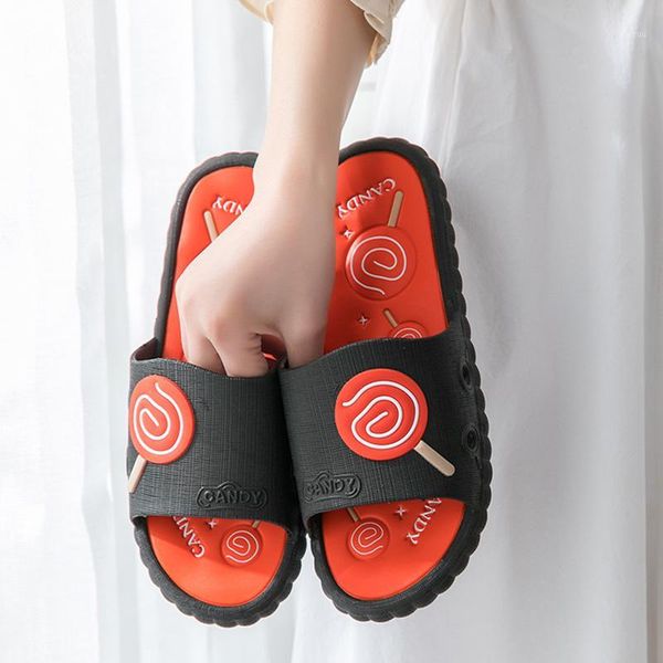 

slippers women shoes 2021 summer sandals and ladies non-slip indoor bathroom bath outer wear women1, Black