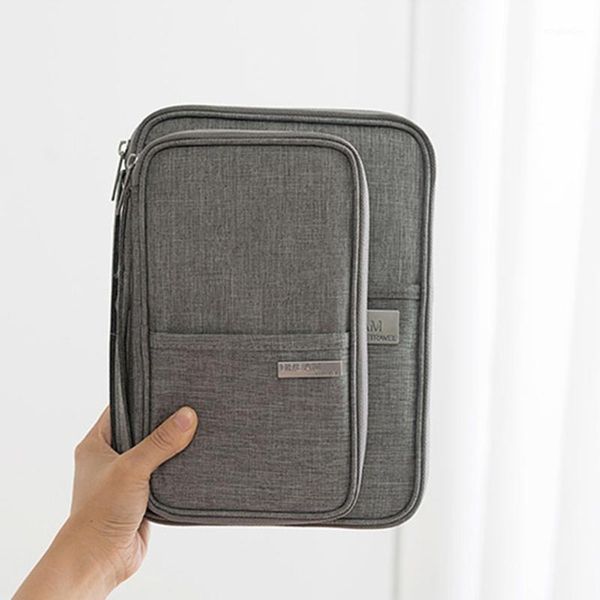 

family travel organiser passport document holder rfid cards tickets wallet pouch portable id card bag1