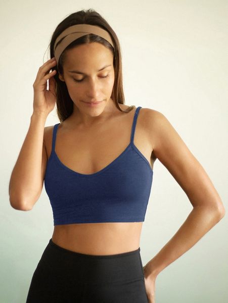 

solid crop cami i3ih#, White