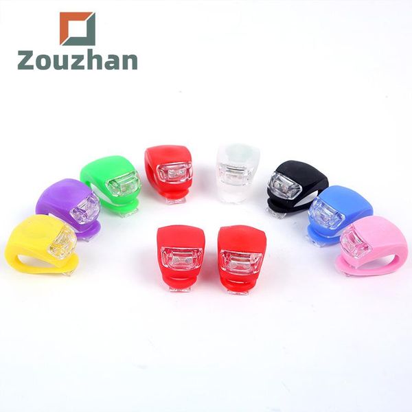 

bike lights zouzhan bicycle light silicone led frog beetle warning accessories
