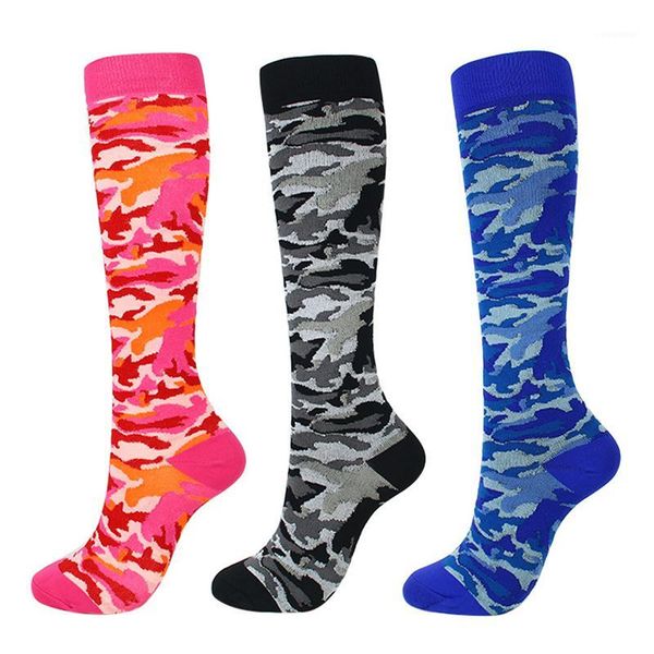 

compression socks for men women nurses graduated nursing travel pressure circulation anti-fatigu knee high sock1, Black