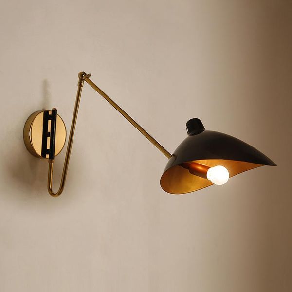 

modern duck mouth serge mouille wall lamp industrial iron folding long arm wall lights for home dining room corridor zm1117