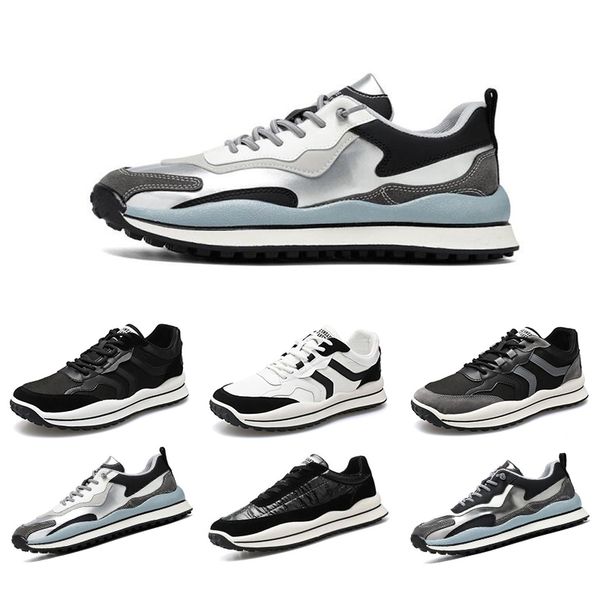 

2021 fashion men running shoes flats sneakers color black white grey comfortable mens trainers forrest shoes size 39-44