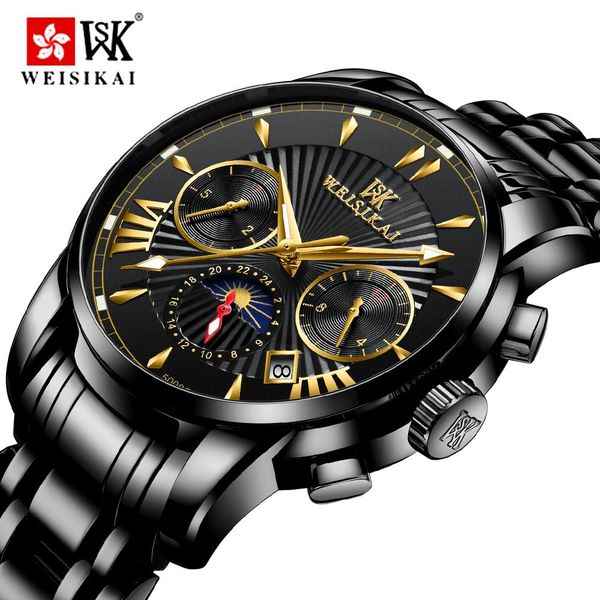

weisikai sport matic часы мужчины роскошные часы часы мужчины мужчина из нержавеющей бизнес водонепроницаемые механические часы relojes homb, Silver
