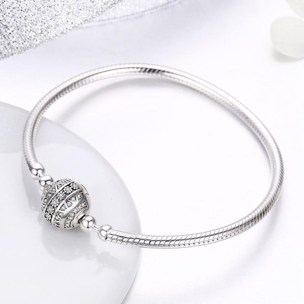 

bracelet womak fit pendant original pandora making charm 925 snake chain woman sterling silver bangle jewelry cx200706, Black
