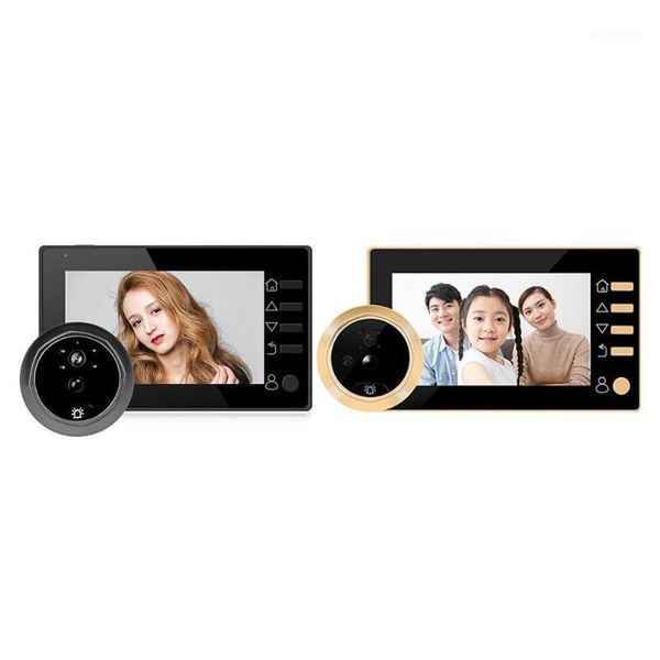 

q10 4.3 inch lcd digital doorbell door viewer peephole camera door bell1
