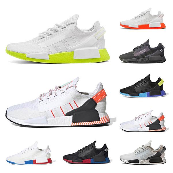 

men women outdoor shoes nmd new arrivals bright volt mexico city white black aqua tones gold metallic red and blue fashion sports sneakers
