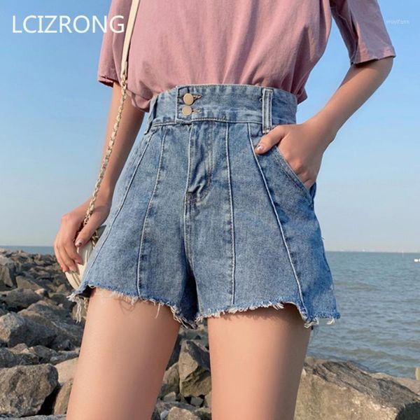

fashion loose demin shorts women summer casual high waist short jeans female 2019 new plus size black blue shorts mujer1, White;black