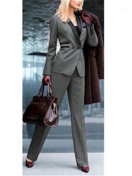 

womens formal wear pantsuits grey women ladies custom made office business tuxedos formal suits work wear1, White