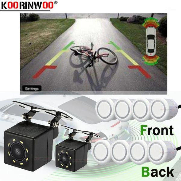 

koorinwoo ccd ahd ops system buzzer front camera cpu car rear view camera car detector video parking sensor parktronic 8 reverse1