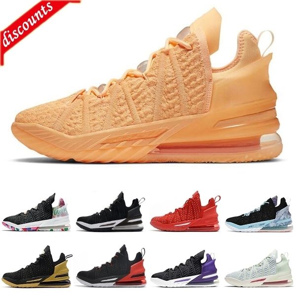 

mens basketball shoes 18s balck gold bred court purple empire jade melon tint reflections men trainers sports sneakers