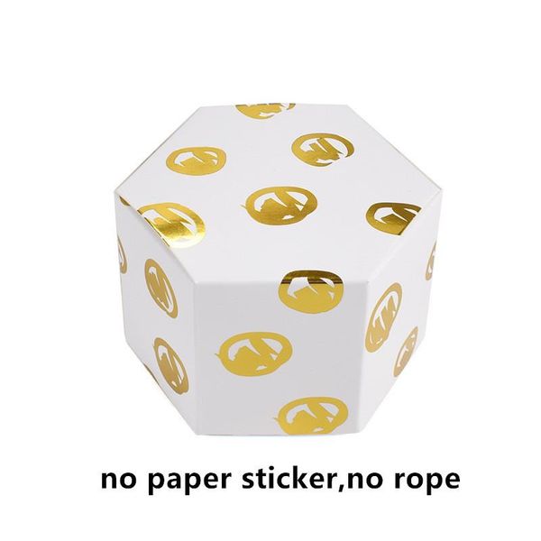

5 шт. golden hexagon candy dragee подарочная коробка упаковка свадебная шоколадная коробка печенье коробка выпечки пакет свадьба украшения в