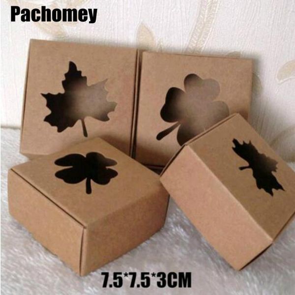 

sample kraft paper box for gift candy handmade products packing 7.5*7.5*3cm 2pcs/lot spp046