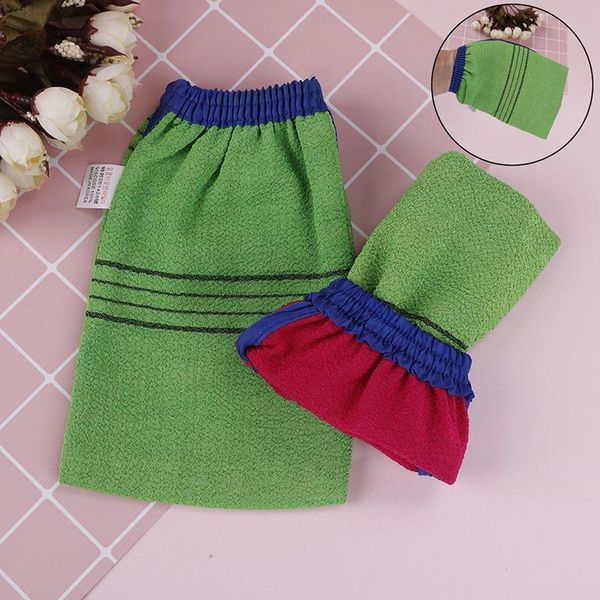 

shower spa exfoliator two sided bath glove body cleaning scrub mitt rub dead skin removal 1pc h sqclbf