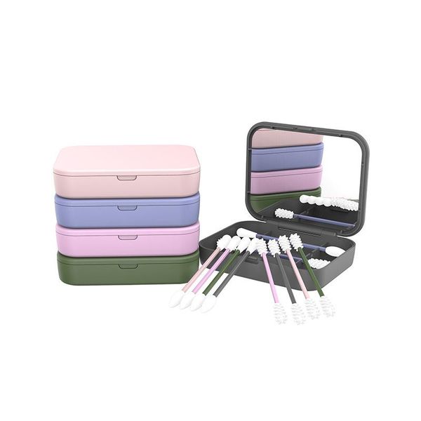 

sile cotton swab stick многоразовый косметический ватный тампон с двойной головкой sile cilt cotton box с зеркальными тампонами h jllyfm