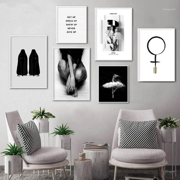 

fashion makeup poster black white minimalist wall art canvas print painting decorative picture ins style girls room decoration1