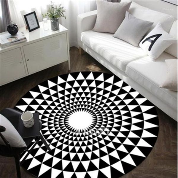 

nordic home soft carpet x57 anti-skid floor mats modern minimalist 80cm round carpet living room bedroom study room chair mat1