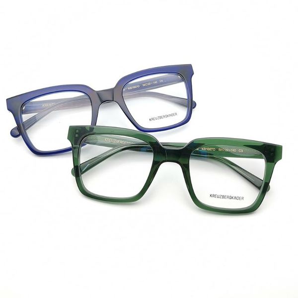 

2020 blue green acetate eyeglasses myopia eyewear frame for women or men, Black
