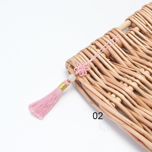 

30pc mini chinese round bead tassel fringe jewelry curtain making decorative accessories diy key bag trim tassels craft pendant h jlljbl