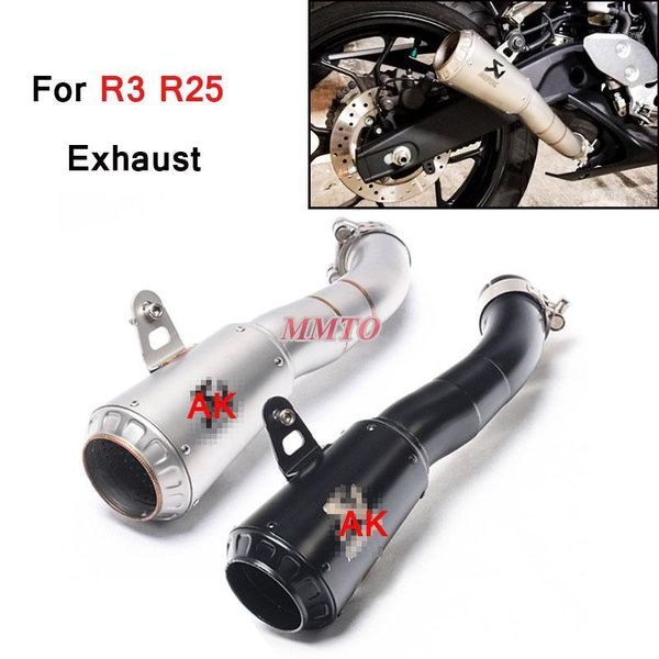 

echappement escape moto akrapovic exhaust motorcycle full systems pipe muffler for yama a yzf mt03 r3 r25 exhaust slip on yzf-r31