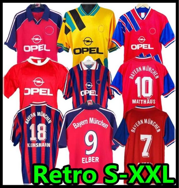 

93 94 95 96 97 retro jersey 00 01 02 final elber zickle effenberg elber pizarro scholl matthaus klinsmann football shirts 2001, Black;yellow