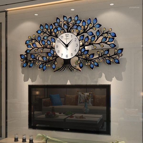 

wall clocks luxury large clock living room home decorative art mechanism quartz watch zegar scienny gift ideas fz5391