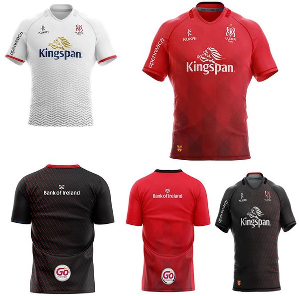 

2021 ulster rugby jersey home away kukri shirt maillot de rugby ulster national rugby league, Black;gray