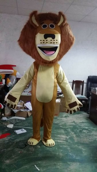

mascot costumes lion mascot costume suit party game dress outfit clothing advertising carnival halloween xmas easter festival adult, Red;yellow