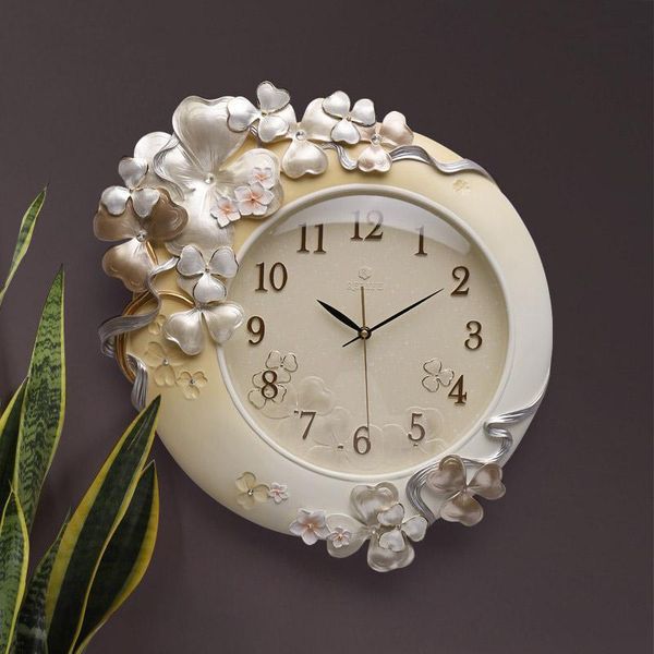 

clock wall clock living room art wall charts creative quartz fashion personality three-dimensional garden decor