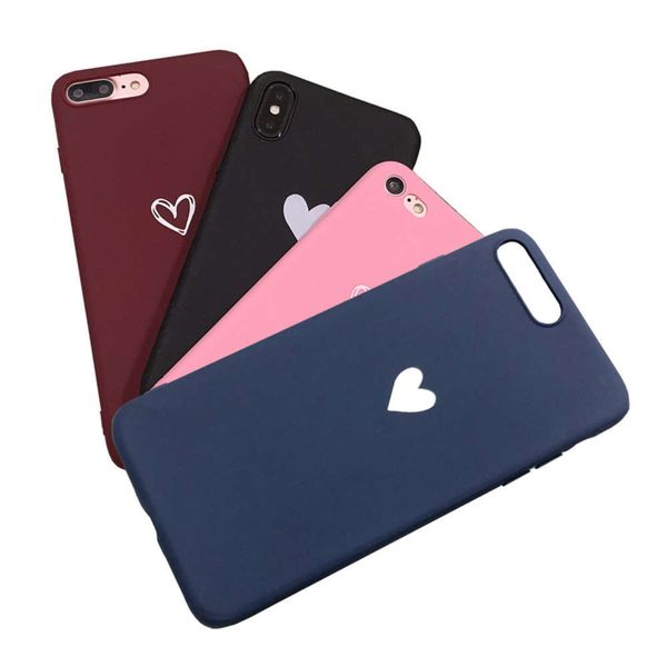 

white love mobile phone little 12 case xs max is suitable for x-red frosted tpu