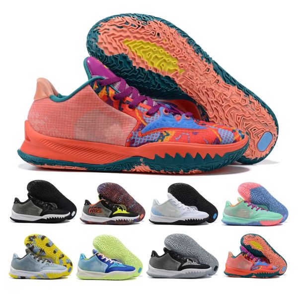 

men new basketball shoes 4s low irvings mens heal the world kyries 4 trainer halloween confetti carpet trainers sport sneaker
