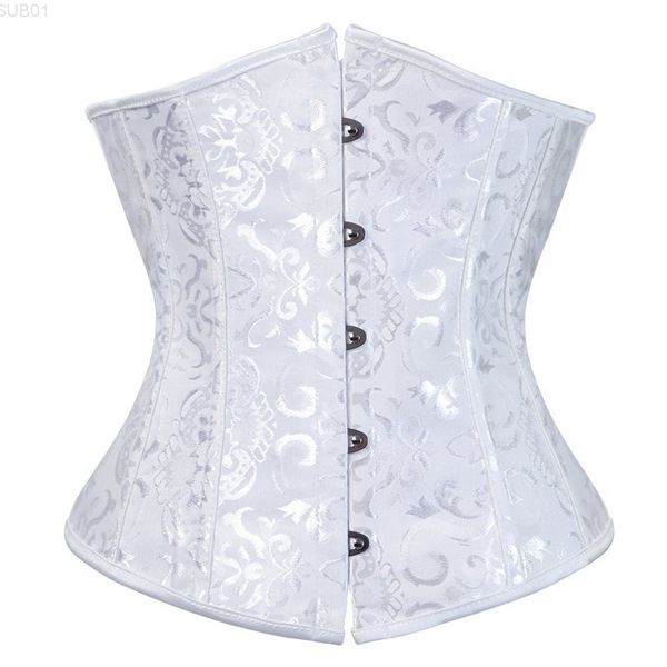 

underbust waist cincher corsets gothic corset bustier plus size corpete corselet black white red blue s-6xl