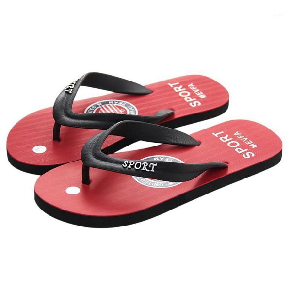 

men summer comfortable flip flops slippers shoes sandals male slipper indoor & outdoor flip-flops casual beach shoes 40-441, Black